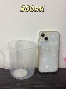 1 pieza Taza medidora de líquidos de plástico, taza medidora multiusos para hornear y cocinar, herramienta de cocina esencial - Blanco - Ver 15