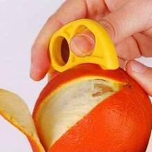 10 Pcs Household Lemon, Orange Peeler, Can Be Used To Peel Oranges And Lemons Or Other Citrus Fruits And Other Peels, Kitchen Gadgets - Burnt Orange - View 9