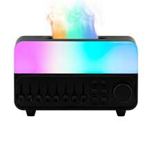 12 Farben Flammenlampe Ultraschall Luftbefeuchter - USB Nachfüllbar Leise Aromatherapie Ätherisches Öl Diffusor für Büro, Schlafzimmer, Yoga - Verschiedenfarbig - Übersicht 11