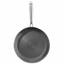 TIROTO 304 Stainless Steel Frying Pan, Non Stick Surface, Induction And Gas Compatibility, Uniform Heat Distribution, Easy To Clean Modern Steak, Egg, Fish, Pasta, Pizza Cookware - 18.6in - View 5