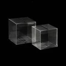 5/10/50/100 st/set genomskinliga presentaskar, moderna genomskinliga PVC-presentaskar, lämpliga för presenter, fester - Genomskinlig - Visa 5