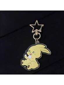 Cartoon Character Keychains - Haerin, Hanni, Danielle, Minji, Hyein, Cute Animal Plush Student Backpack Charms, Best Friend Keychain Accessories, Birthday Gift, Holiday Gift - Multicolor - View 4