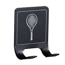 New Universals Tennis Racket Holder Wall Mounted Racket Rack Stainless Steel Wall Hook Badminton Racket Holder - Black - View 12