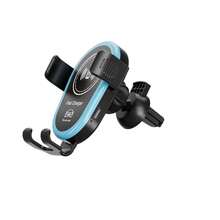 15W Wireless Car Charger, Wireless Phone Charging Holder, Triangular Wing Design, Stable Structure, Supports PD/QC Fast Charging Protocols, Compatible With IPhone & Galaxy Series - Blue - View 9