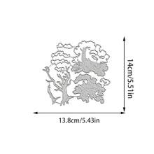 Creative Trees Cutting Dies, DIY Scrapbooking Album And Embossing Stencil, Greeting Card Making Tool, Card Paper Cutting Crafts ,Gift Card Making Template Die Cuts. - Silver - View 9