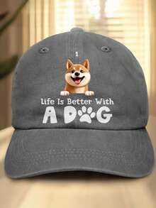 Custom-Made Personalized Hats, Featuring Multiple Names And Photos, Custom Pet Photos, Dog Photos, A Retro Washed Style, Five Color Options. Perfect For Dads, Father's Day Gifts, Birthday Gifts, And Stylish Items. Gifts For Pet Lovers - Multicolor - View 35