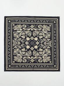 1pc Bandana With New Geometric Print, Bohemian Style Headscarf, Neckerchief, Hair Tie For Women - Multicolor - View 4