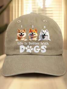 Custom-Made Personalized Hats, Featuring Multiple Names And Photos, Custom Pet Photos, Dog Photos, A Retro Washed Style, Five Color Options. Perfect For Dads, Father's Day Gifts, Birthday Gifts, And Stylish Items. Gifts For Pet Lovers - Multicolor - View 18