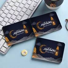 1pc Ramadan Themed Multi-Slot Bifold PU Leather Card Holder, Mini Wallet For Credit Cards, Driving License, Gift Cards - Fashion Design, Card Case, Wallet, Minimalist Wallet, Durable Wallet, Ramadan Gift - Blue - View 15