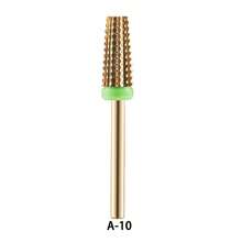 1pc Gold Tungsten Carbide Nail Polishing Drill Bit, For Nail Removal And Buffing, Nail Art Manicure In Home Or Salon - Gold - View 16