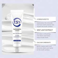 7.5% Nano Hydroxyapatite Toothpaste for Teeth Whitening & Sensitivity Relief - Enamel Protection & Strengthening, Fluoride-Free, Gentle & Effective Formula, Fresh Breath, 4.23oz - por defecto - Ver 2