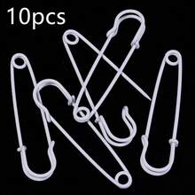 10pcs/Pack Colorful Enameled Iron Safety Pins 64X15mm, Candy Color Painted Iron Decorative Large Pins For Sweater, Shawl, Carpet, Pants, DIY Jewelry Accessories - Large Colorful Pins - View 22