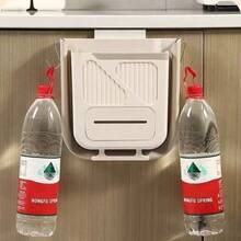 New Foldable Trash Can, Kitchen Garbage Can Without Drilling, Wall-Mounted Cabinet Door Trash Can, Foldable Bathroom Storage Bin. Wall-Mounted Foldable Trash Can, Kitchen Wall-Mounted Trash Can. Foldable Storage, No Need To Bend Over, Suitable For Any Cabinet, 10L Heavy-Duty Load-Bearing Without Deformation. - Multicolor - View 4