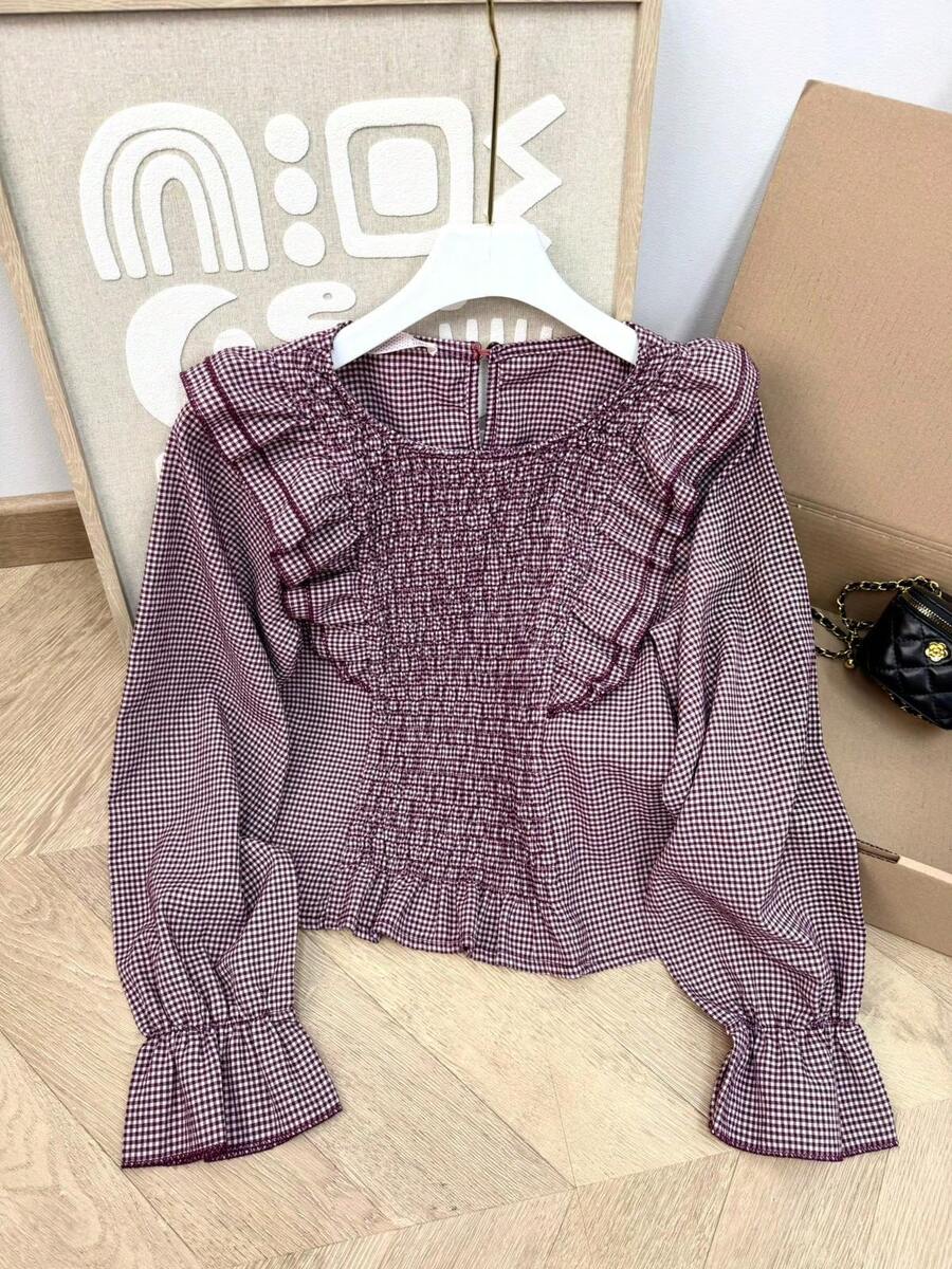 Women Tops - 中紫紅色 - 查看 1