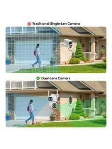 1 Camera an ninh thông minh HD 2K, WiFi băng tần kép 2.4G/5G, theo dõi chuyển động AI, tầm nhìn ban đêm đầy đủ màu sắc, âm thanh hai chiều, xoay nghiêng thu phóng, điều khiển bằng ứng dụng di động, cảnh báo thông báo đẩy, hỗ trợ thẻ SD và lưu trữ đám mây (cần đăng ký), thích hợp để giám sát thú cưng/trong nhà/ngoài trời/gia đình. Cấp nguồn qua USB, không cần pin. - Nhiều màu A - Xem 7
