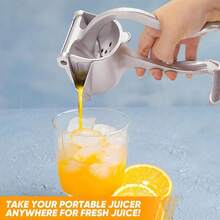Efficient Juice Extractor Manual Aluminum Juicer, Ergonomic Design Fruit Juicer For Pomegranate, Citrus & Fruits, Compact Easy To Use Home Kitchen Tool - 1PCS - View 1