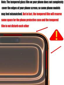 3pcs Anti-Spy Tempered Glass Screen Protector, Compatible With Apple 6/6s, 7/8/Plus, X/Xs/XS Max, 11/11 Pro/11 Pro Max, 12 Mini/12/12 Pro/12 Pro Max, 13/13 Mini/13 Pro/13 Pro Max, 14/14 Plus/14 Pro/14 Pro Max, 15/15 Plus/15 Pro/15 Pro Max, Black Framed Full Screen Privacy Protection Film - Black - View 3