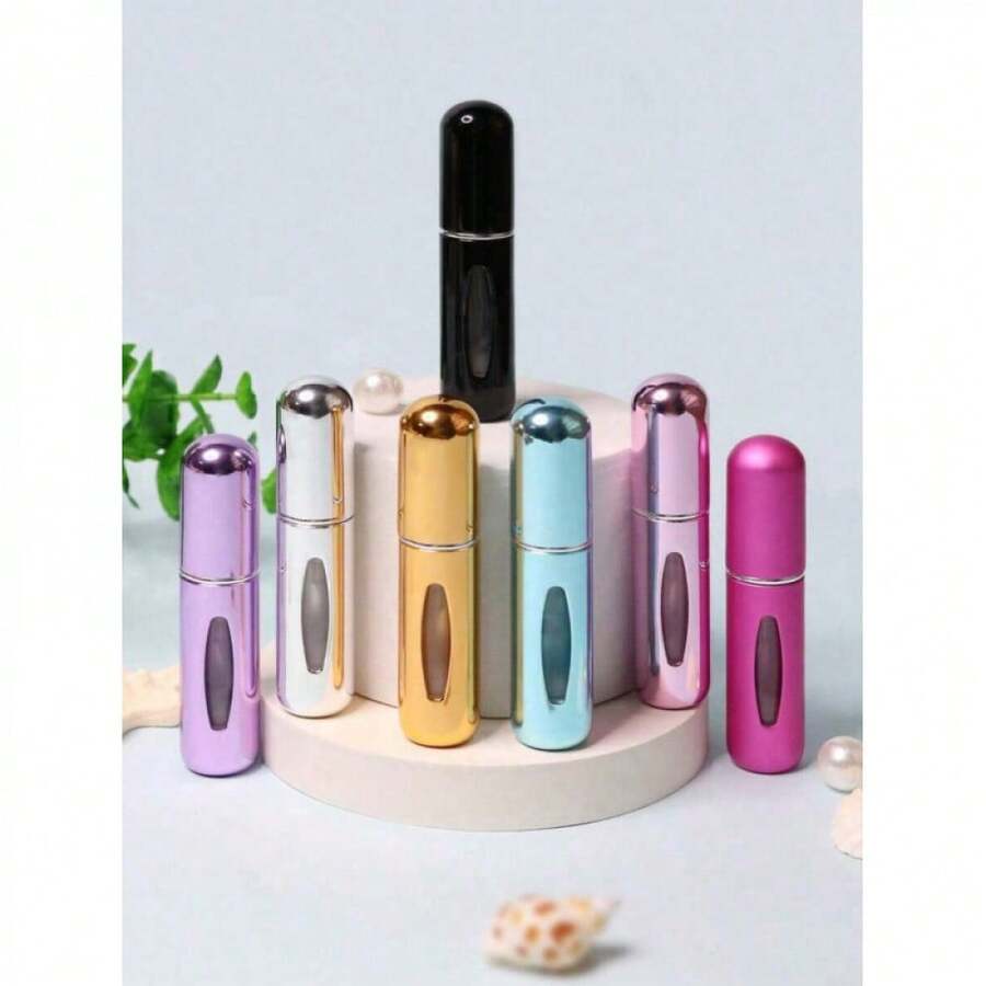 1PC Travel Perfume Bottle Refillable Portable Mini Spray Bottle Women's Mouth Perfume Spray Bottle 5ml Portable Spray Bottle Travel Spray Bottle Small Spray Bottle Small Travel Spray Bottle - 1PC-隨機顏色 - 查看 1