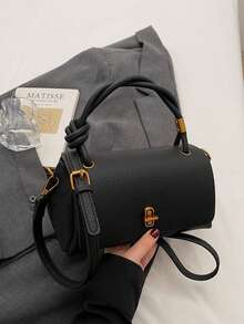 New Retro Small Square Bag, Simple Temperament, Commuting Style, High Quality Texture, Outstanding, One Shoulder Crossbody, Portable, Versatile, Suitable For Daily Travel - Multicolor - View 13