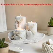 Candle Holder Set - White Candle Holder Set - View 4