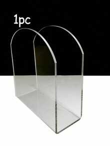 1/2pcs Acrylic Crystal Clear Napkin Holder, Transparent Tissue Paper Dispenser Stand, Suitable For Tabletop, Dining Room, Kitchen, Restaurant, Home Decor, Bar Accessories - Multicolor - View 16