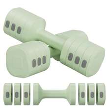 2-Piece Kettlebell Set, Adjustable Dumbbells For Women, 4 Weight Levels With Kettlebell Handle Adapter, Home Fitness Training - Green - View 3