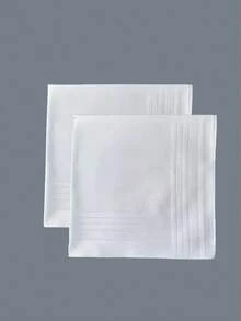 Thin Feel White Handkerchief Satin Satin Gentleman Handkerchief Suit School DIY Doodle Supplies Solid Color - Multicolor - View 8