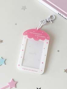 1 PC Girl Heart Cartoon Strawberry 3-Inch Small Card Display Card Set Student Star Chasing Pendant Hard Card Set Bus Kaka Bag - Multicolor - View 16