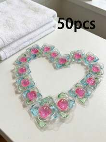 100pcs/Pack 5-In-1 Concentrated Scented Laundry Detergent Pods, Includes Fabric Softener & Stain Remover, Long-Lasting Fragrance, Powerful Cleaning Laundry Balls, Herbal Scent, Suitable For Household - Multicolor - View 12