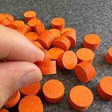 14mm Punta Stecca da Biliardo Multistrato, 14mm Punta Stecca da Biliardo, Punta Stecca da Biliardo e Snooker Professionale, Durevole e Perfettamente Adatta - 14MM - Arancione - Visualizzare 3