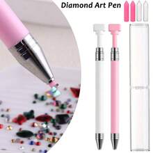1pc Refillable Wax Rotary Dotting Pen Set - For DIY Nail Art Diamond Dotting And Other Diamond Painting Accessories And Tools. Designed For Quick Picking Of Beads And Gems. - Multicolor - View 8