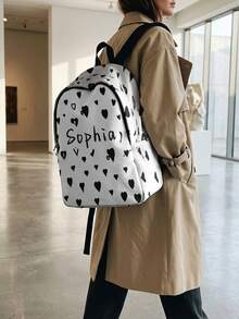 Customized Backpack, Personalized College Backpack, Travel Backpack, Student Backpack, Laptop Bag, Customized Backpack, Casual & Fashionable - Multicolor - View 4