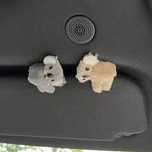 2pcs Cute Plush Koala Car Interior Decoration, Car Rearview Mirror Control Screen Decoration, Sun Visor Clip Car Sun Visor Accessories - 2pc Koala - View 2