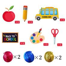 Set de 6 piezas Decoraciones colgantes en espiral para fiesta de regreso a clases para el hogar, la escuela, el aula, fiesta de regreso a clases - Multicolor - Ver 4