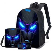 Ba lô phong cách Cyberpunk thường ngày dành cho học sinh, ba lô đi học bằng polyester bền chắc với ngăn đựng laptop, dây đeo vai có đệm điều chỉnh được và khóa kéo chắc chắn, phù hợp cho công việc, du lịch, chơi game - Ba lô thời trang unisex, món quà lý tưởng (Bền và nhẹ) - Nhiều màu - Xem 10