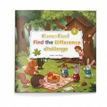 Spot The Differences Fun Book – Compare Two Pictures Puzzles, Easy Layout, Builds Observation, Attention And Visual Reasoning - Find the Difference Challenge - View 14