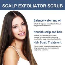 100g,Scalp Scrub, Deeply Cleanses Scalp Keratin, Improves Oil Secretion, Repairs Split Hair Frizz, Refreshing Hair Care, Promotes Hair Health, Increases Hair Luster, And Softens Hair Care Scrub - 頭皮磨砂膏 - 查看 5