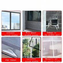 157 Inch Roll, 4.7 Inch Wide, Plastic Screen Repair Tape, Self-Adhesive Mesh, For Doors & Windows, Non-Waterproof, Easy To Repair Tears, Holes And Damages, Home Decor Screen Accessories