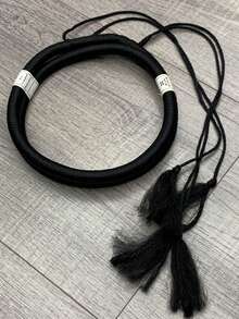 1pc Best-Selling Men's Headband, Arab Headscarf, Saudi Arabia UAE Headwrap - Islamic Tassel Headscarf & Dubai Headpiece, Suitable For Daily Wear, Travel And Pilgrimage - Traditional Muslim Turban - Black - View 4