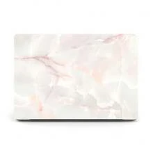 Marble Painting Pattern Front & Translucent Dorsal Case Compatible With MacBook Air - Multicolor - View 1