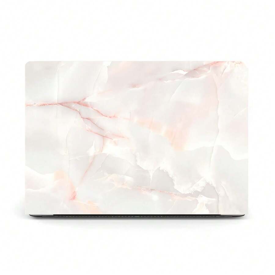 Marble Painting Pattern Front & Translucent Dorsal Case Compatible With MacBook Air - Multicolor - View 1