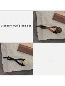 2pcs 1pc Retro Coffee Pearl Twist Hair Clip Elegant Accessory For Women Suitable For Commuting Daily Hairstyles Simple And Graceful For Spring And Summer Hair Accessories - Multicolor - 查看 11