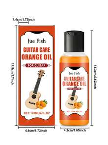 2-In-1 Guitar Care & Polish, Enhances Shine, Protects Lacquer Finish, Prevents Dust & Oxidation For Wooden Musical Instruments - Multicolor - View 8