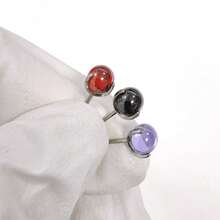 SENLANSP 2只时尚F136钛金合成锆石耳钉，三爪锆石珍珠植入级无螺纹穿刺饰品耳骨钉，适合婚礼、派对或作为礼物 - 耳環 - 查看 6