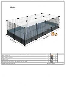 Adjustable Pet Fence, Indoor Cat Dog Hamster Cage, Small/Medium Dog Kennel, Freestanding Isolation Gate, Small Animal Barrier - Multicolor - View 13