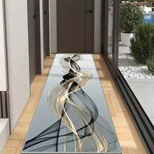 1pc Long Runner Rug, Modern Minimalist Luxury High-End Carpet For Living Room, Sofa, Coffee Table, Bedroom, Study, Bedside, Decorative Rug, Washable - Multicolor - View 3