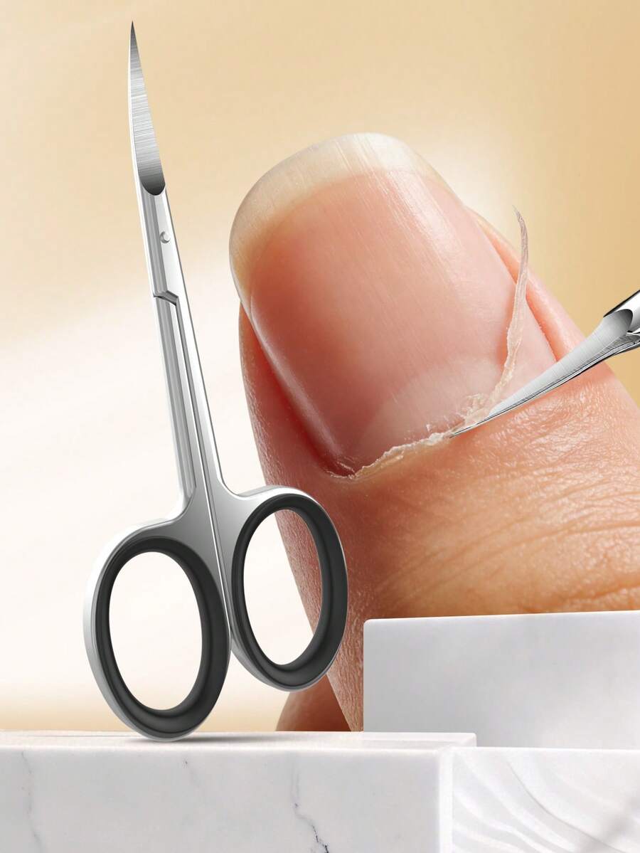 Bello Paratu 1pc Stainless Steel Russian Cuticle Nipper, Nail Clipper, Manicure Tool, Curved Cuticle Nipper - Multicolor - View 1