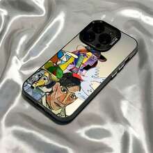 おしゃれなスマホケース  11/12/13/14/15/15pro/15 Plus/15 Promax/7plus/8plus/11pro/12pro/13pro/14pro/11promax/12promax/13promax/14promax/14plus/5 - 半透明の黒 - チェックする 1