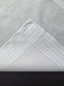 Thin Feel White Handkerchief Satin Satin Gentleman Handkerchief Suit School DIY Doodle Supplies Solid Color - Multicolor - View 5