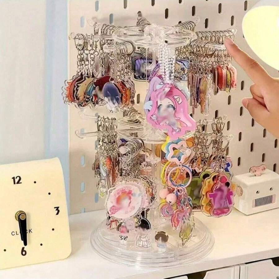 1 Set Of Adjustable Rotating Jewelry Display Stands, Multi-Functional Desktop Storage Racks, Women's Jewelry Organizer, Jewelry Storage, Suitable For Jewelry, Necklaces, Rings, Bracelets, Watches, Keychains, Hair Ties, Headbands, Valentine's Day, Weddings